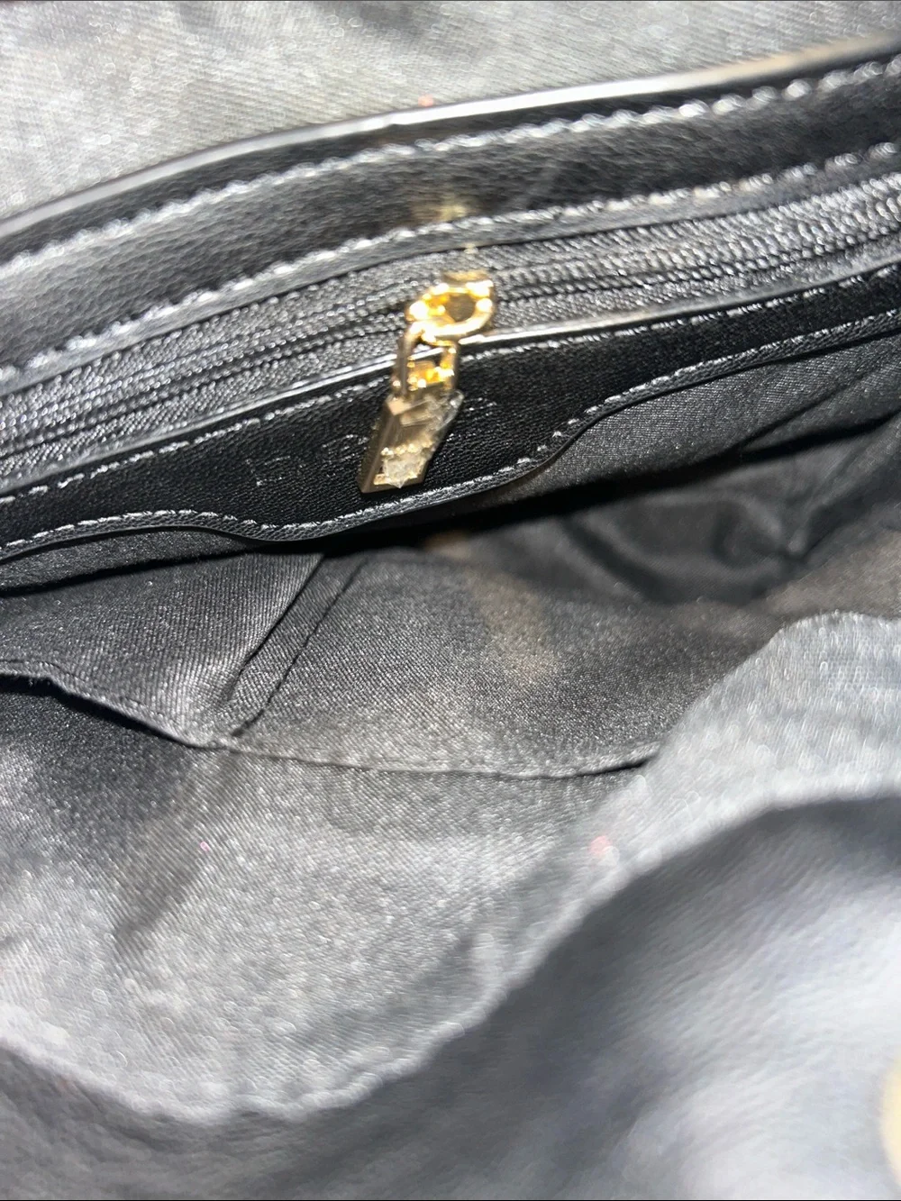Bebe Black Quilted Mini Leather Convertible Backpack w/Gold Chain retail $99